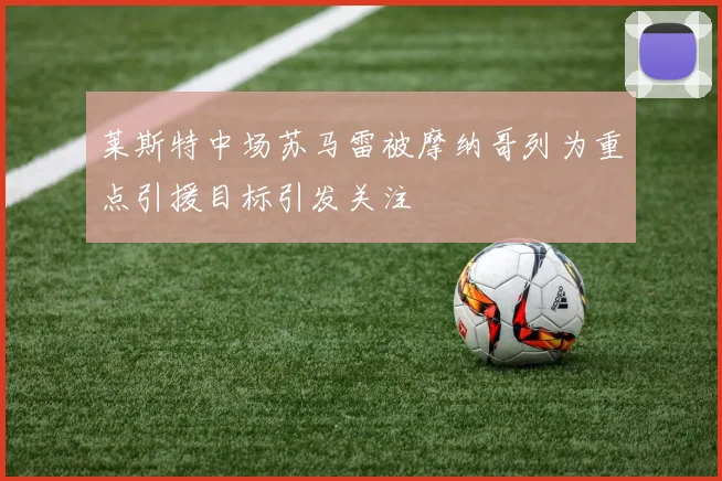莱斯特中场苏马雷被摩纳哥列为重点引援目标引发关注